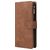 Mobigear Zipper Housse Samsung Galaxy A71 Etui Porte-Monnaie - Marron