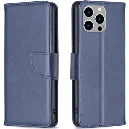 Mobigear Excellent Housse iPhone 15 Pro Max Etui Porte-Monnaie - Bleu