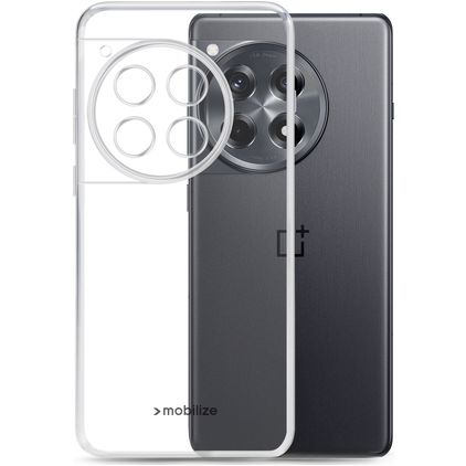 Mobilize Gelly Coque Transparente OnePlus 12R Coque arrière en TPU Souple - Transparent