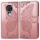 Mobigear Butterfly Housse Nokia 7.2 Etui Porte-Monnaie - Rose doré