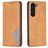 Mobigear Rhombus Slim Housse Samsung Galaxy S24 Plus Etui - Cognac