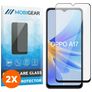 Mobigear Premium OPPO A17 Verre trempé Protection d'écran - Compatible Coque - Noir (Lot de 2)