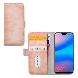 Mobilize Elite Gelly Housse Huawei P20 Lite (2019) Etui Porte-Monnaie - Soft Pink