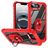 Mobigear Crystal Ring Coque iPhone 16e Coque arrière Rigide avec Anneau-Support - Rouge