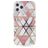 Mobigear Marble Coque iPhone 12 Pro Max Coque arrière en TPU Souple - Rose