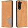 Mobigear Rhombus Slim Housse Samsung Galaxy S25 Plus Etui - Cognac