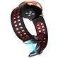 Mobigear Sport Plus Mag Bracelet Silicone Smartwatch Fermeture magnétique - Connexion universelle de 20 mm - Noir / Rouge