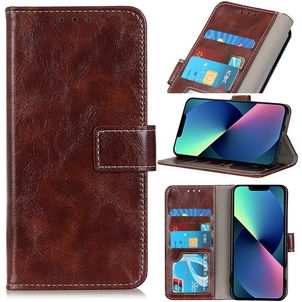 Mobigear Basic Housse iPhone 14 Plus Etui Porte-Monnaie - Marron