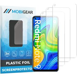 Mobigear Xiaomi Redmi Note 9 Protection d'écran Film - Compatible coque (Lot de 3)