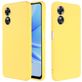 Mobigear Rubber Touch Coque OPPO A17 Coque arrière en Silicone - Jaune
