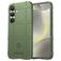 Mobigear Rugged Shield Coque Samsung Galaxy S25 Coque arrière en TPU Souple Anti-Chocs - Vert