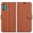 Mobigear Classic Housse Motorola Moto G60 Etui Porte-Monnaie - Marron