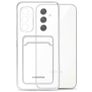 Mobilize Gelly Card Transparent Samsung Galaxy A54 TPU souple Coque arrière avec porte-cartes - Transparent