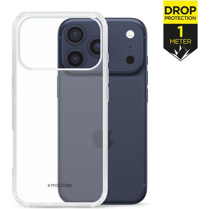 Mobilize Naked Protection Coque Transparente iPhone 17 Pro Max MagSafe Coque arrière Rigide Anti-Chocs - Transparent