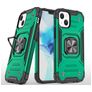Mobigear Armor Ring Coque iPhone 13 Pro Max Coque arrière Rigide Anti-Chocs avec Anneau-Support - Vert