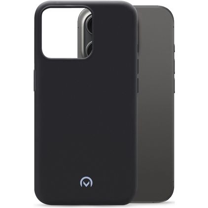 Mobilize Rubber Gelly Coque iPhone 15 Pro Coque arrière en TPU Souple - Matt Black