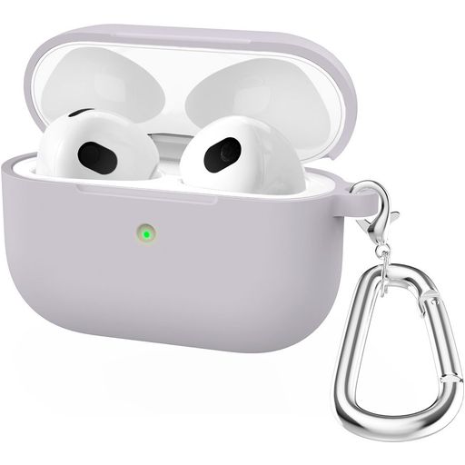 Mobigear Classic Coque Apple AirPods 3 Coque en Silicone Souple - Lavande