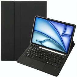 Mobigear Keys Coque iPad Air 11 Pouces (2024) Etui Clavier Bluetooth QWERTY + Porte-crayon - Noir