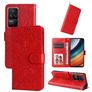 Mobigear Sunflower Housse POCO F4 Etui Porte-Monnaie - Rouge