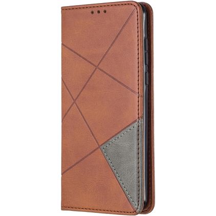 Mobigear Rhombus Slim Housse Huawei P40 Etui - Marron