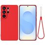 Mobigear Rubber Touch Coque Samsung Galaxy S26 Ultra Coque arrière en Silicone - Rouge