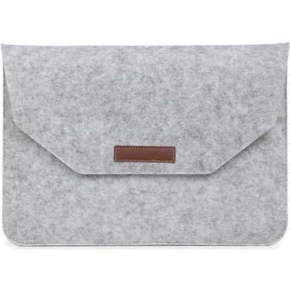 Mobigear Envelope Pochette Ordinateur portable en Feutre (max 25 cm x 37 cm) Housse ordinateur - Gris
