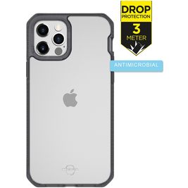 ITSkins HybridFrost Coque iPhone 12 Pro Max Coque arrière Rigide Anti-Chocs - Noir
