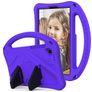 Mobigear AeroArmor Coque Samsung Galaxy Tab A7 Lite Coque de tablette pour enfants avec Poignée Enfants en EVA + Porte-crayon - Violet