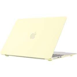 Mobigear Cream Matte MacBook Air 15 Pouces (2023-2025) Coque - Jaune - Model A2941 / A3114 / A3241
