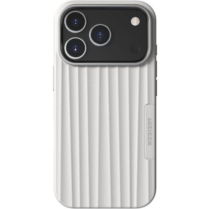 Nudient Bold Coque iPhone 17 Pro MagSafe Coque arrière Rigide - Chalk White