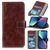 Mobigear Basic Housse iPhone 14 Etui Porte-Monnaie - Marron