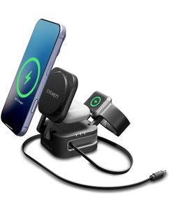 Cygnett MagStand 3-in1 - MagSafe 0.7 Meter Fast Charge 22.5W - Noir