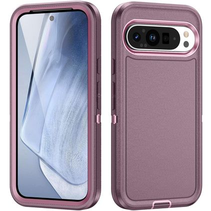 Mobigear Rugged Coque Google Pixel 9 Pro Coque arrière Rigide Anti-Chocs - Violet
