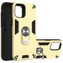 Mobigear Armor Ring iPhone 12 Pro Max Plastique rigide Coque arrière Antichoc avec bague de maintien - Or