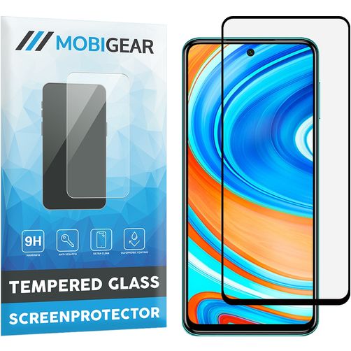 Mobigear Premium Xiaomi Redmi Note 9 Pro Verre trempé Protection d'écran - Compatible coque - Noir
