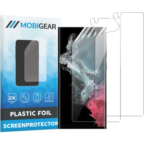 Mobigear Samsung Galaxy S22 Ultra Protection d'écran Film - Compatible Coque (Lot de 2)