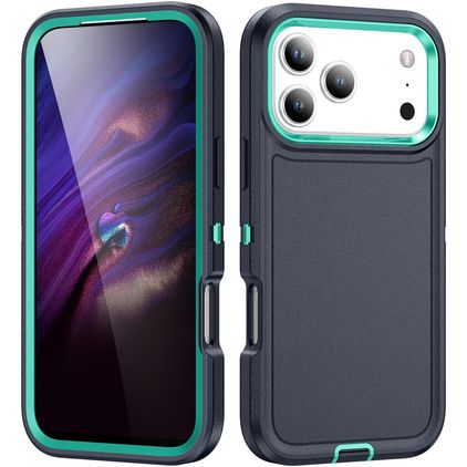 Mobigear Rugged Coque iPhone 18 Pro Max Coque arrière Rigide Anti-Chocs - Bleu