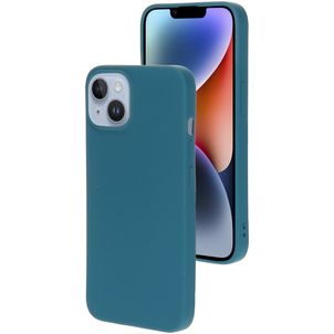 Mobiparts Coque iPhone 14 Coque arrière en Silicone - Blueberry Blue