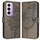 Mobigear Butterfly OPPO Reno 12 Pro Étui Portefeuille - Gris