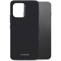 Mobilize Rubber Gelly Coque OnePlus 13S Coque arrière en TPU Souple - Noir