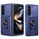 Mobigear Armor Ring Cam Slide Coque Samsung Galaxy Z Fold 8 Ultra Coque arrière Rigide Anti-Chocs avec Anneau-Support et Protecteur Lentilles - Bleu