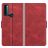 Mobigear Slim Magnet Housse TCL 20 SE Etui Porte-Monnaie - Rouge