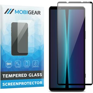 Mobigear Premium Sony Xperia 1 V Verre trempé Protection d'écran - Compatible Coque - Noir