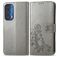 Mobigear Clover Motorola Edge (2021) Étui Portefeuille - Gris