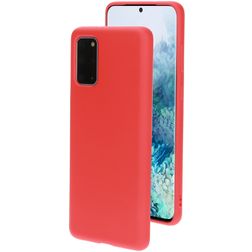 Mobiparts Coque Samsung Galaxy S20 Plus Coque arrière en Silicone - Scarlet Red