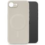 My Style Protective Flex Coque Apple iPhone 16e MagSafe Coque arrière en TPU Souple - Antique White
