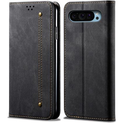 Mobigear Ranch Housse Google Pixel 9 Pro Etui Porte-Monnaie - Noir
