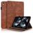 Mobigear Tree Coque iPad 10 (2022) Etui + Porte-crayon - Marron