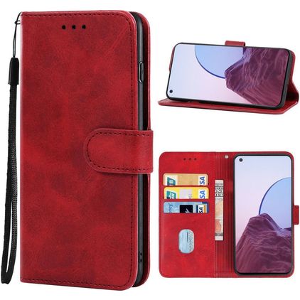 Mobigear Wallet Housse OPPO Reno 7 Lite Etui Porte-Monnaie - Rouge