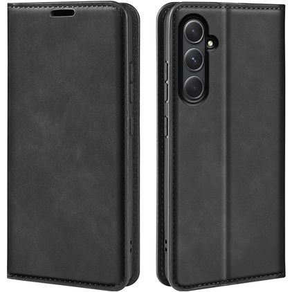 Mobigear Retro Slim Samsung Galaxy A55 Étui Portefeuille - Noir